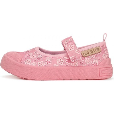 D.D.Step detské dievčenské plátené poltopánky pink