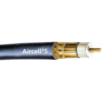 SSB Electronic AIRCELL 5, 6055 koaxiálny kábel, Vonkajší Ø: 5 mm, 50 Ω, 85 dB, čierna, metrový tovar