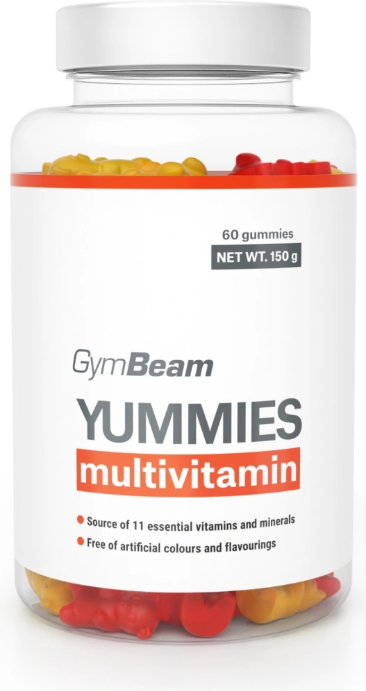 GymBeam Мултивитамини Yummies 60 капс orange lemon cherry