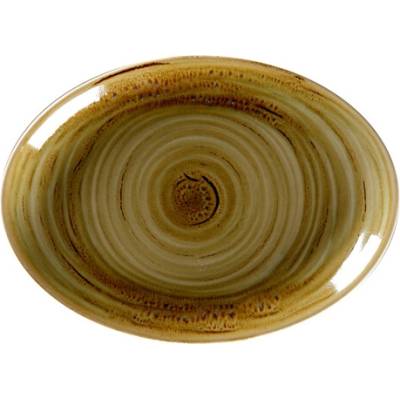 RAK Porcelain Spot talíř oválný 21 × 15 cm, hnědý granát