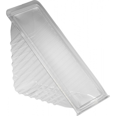 DUNI Krabica sandw recyklovaný PET tr 2-wedge 160 × 85x65 mm