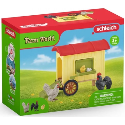 Schleich Игрален комплект Schleich Farm World - Мобилен кокошарник (42572-55887)