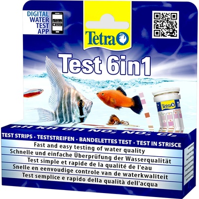 Tetra 2х25 броя TetraTest 6 in 1 лентички за тестване на вода