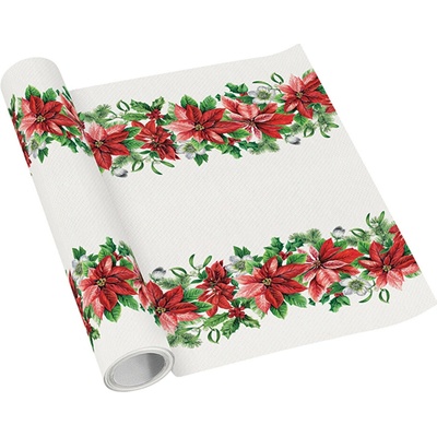PAW Středový pás AIRLAID Glory Poinsettia 40cm x 5m