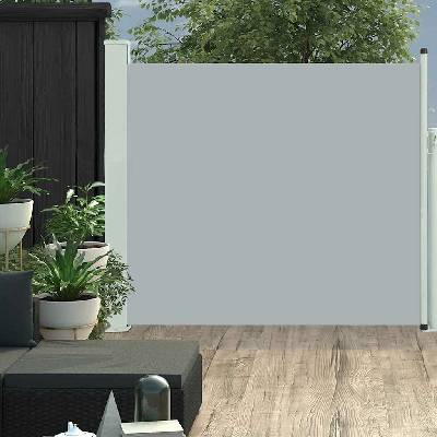 vidaXL Zatahovací boční markýza / zástěna 600 x 160 cm hnědá
