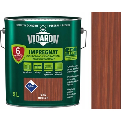 Impregnace na dřevo Vidaron V25 Ořech 9 l