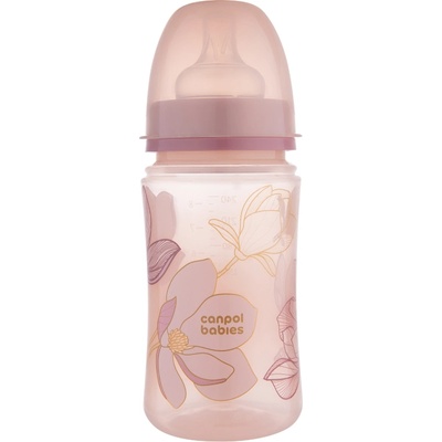 Canpol babies Бебешко антиколик шише Canpol Easy Start - Gold, 240 ml, Розово (35/240_pin)