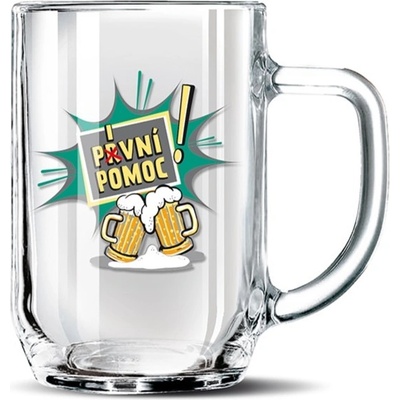 Nekupto Dárkový půllitr Pivní pomoc Rdh 500 ml