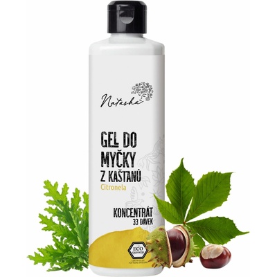 NATASHA Gél do umývačky riadu z gaštanov Citronela koncentrát 500 ml
