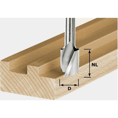 Festool HS Spi S8 D10/30 Spirálová drážkovací fréza HS, stopka 8 mm 490946