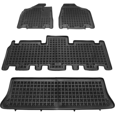 Rezaw-Plast Гумени стелки за KIA Carnival II (2005-2014) - 7 местна - тип леген (201011)