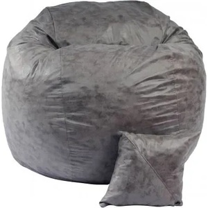 PUFRELAX Комплект, Барбарон и декоративна възглавница, 450л. Matusalem - Smoke Grey, Перящ се калъф, Подходящ за деца, Пълнеж с микс от мемори пяна и дунапрен, Гама Premium (PUF-M-MP-PT-MNGRE) - topmarket