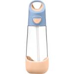 b.box Bottle with Straw шише със сламка Peach