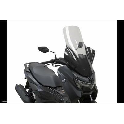 Yamaha Nmax 125, Nmax 155 25 Skútr plexi Powerbronze 710 mm s krytím rukou - lehce kouřová