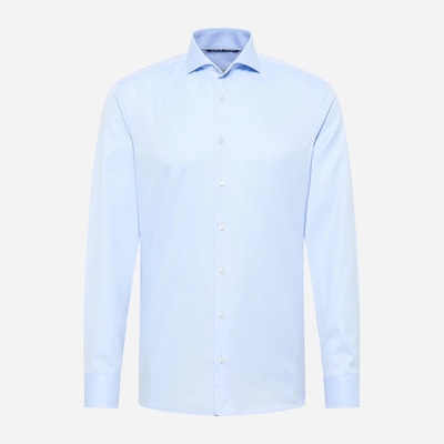 Eterna pánska nežehlivá košeľa slim fit nepriehľadná svetlomodrá