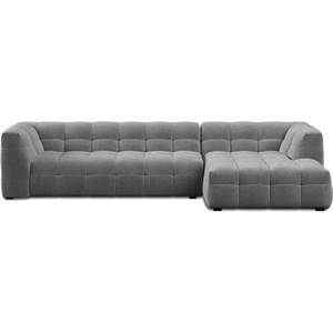 Windsor & Co Ъглов диван от сиво кадифе , десен ъгъл Vesta - Windsor & Co Sofas (WIN_RC_58_F1_VESTA9)