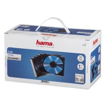 Hama CD Slim Jewel Case, pack 50 Pcs 1 дискове Прозрачен (51269) (51269)