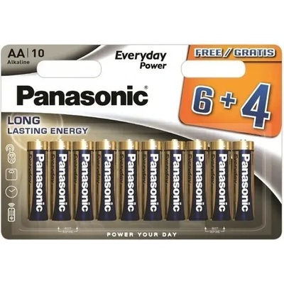 Panasonic БАТЕРИЯ lr6/10bw 6+4f eps everyday power panasonic (panasonic 00230859)