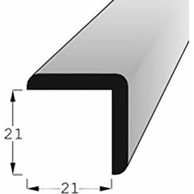 Lišta rohová vnější borovice 21x21mm, délka 150cm, nastavovaná
