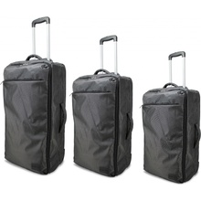 Semiline T5526-0 Black 34 x 21 x 51 cm + 37 x 24 x 57 + 40 x 27 x 63 cm