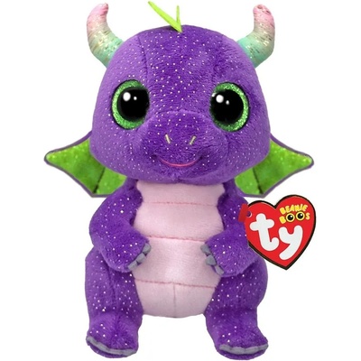 TY Toys Плюшена играчка TY Toys Beanie Boos - Динозавър Daphne, лилав, 15 cm (TY37362)