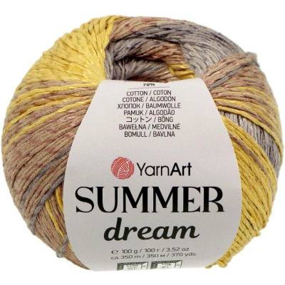 YarnArt Summer Dream 4310 žlutohnědá