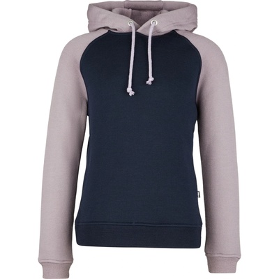 Stoic Детски вълнен пуловер Stoic Kid's MerinoFlatFleece240 SolbergSt. Hoody Merino hoodie - Plum Grey / Dark Navy - размер 128 (EU) (704-5541-0313)