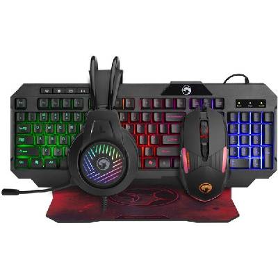 Marvo CM430 sada 4v1 (klávesnice, myš, podložka, sluchátka) US