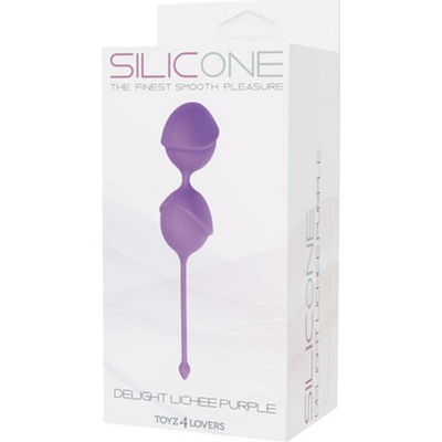 Delight Pussy Lichee Silicone fialové kuličky