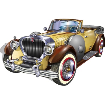 DIMEX ART s. r. o Флизелинов фототапет кафява ретро кола 375 x 250 см