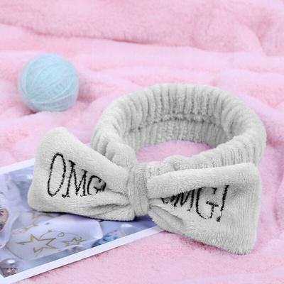 Camerazar Měkká kosmetická mašle do vlasů, fleece materiál, univerzální velikost, šířka 1.5 cm – Zboží Dáma