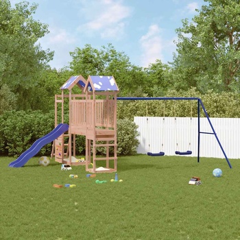 vidaXL Комбинирано детско съоръжение, масивна дугласка дървесина (3279149)