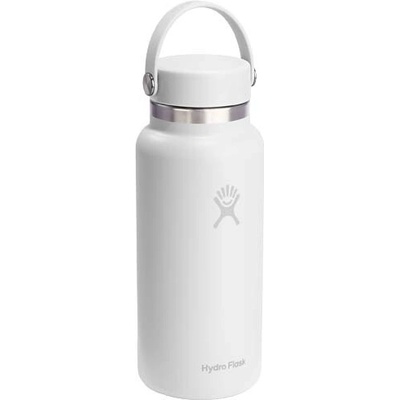 Hydro Flask izolovaná nerezová láhev na vodu s širokým hrdlem 946 ml Bílá