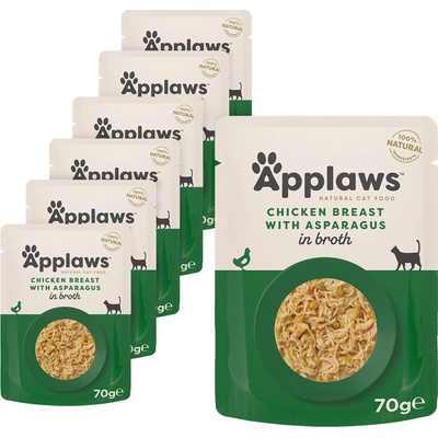 Applaws Cat kuřecí a chřest 12 x 70 g