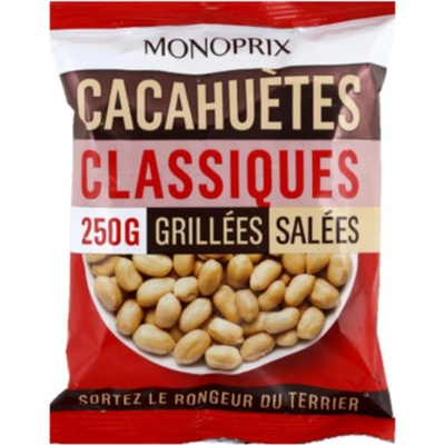 Monoprix Pražené a solené arašídy loupané 250 g