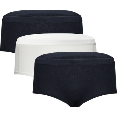 Mexx Dámske bedrové nohavičky 3 kusy navy modrá biela