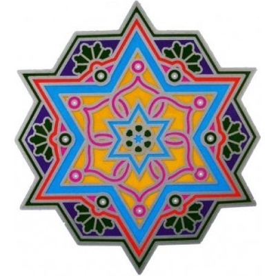 Mandala okenná nalepovacia - Žiara