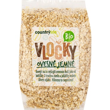 Country Life Vločky ovesné s klíčky Bio 500 g