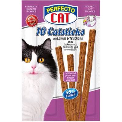 Perfecto Cat Sticks - Саламени пръчици за котки с агнешко и пуешко 50 гр