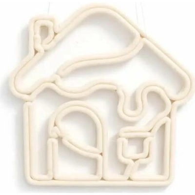 DECOLED ECOprint ozdoba domeček 30 cm bílá, 3D tisk, plast, venkovní