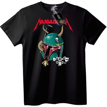 NOONEBRAND Тениска Mandalorian Повредена Броня - 2XL, Black