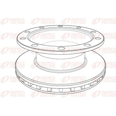 REMSA Brzdový kotouč Heavy Duty Brake Disc NCA1199.20