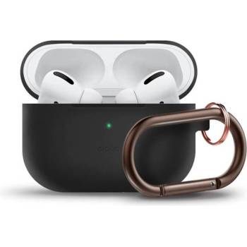 elago Защитен калъф Elago Slim Hang Silicone Case за Apple Airpods Pro, черен (EAPPSM-HANG-BK)