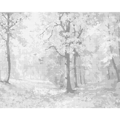 ZUTY Bodkovanie - JESENNÁ PRECHÁDZKA LESOM Rámovanie: vypnuté plátno na rám, Rozmer: 40x50 cm