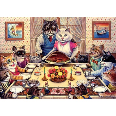 Art Puzzle - Puzzle Cat Family 260 - 260 piese