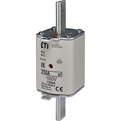 NV1/NH1 gG 250A/500V Nožová pojistka