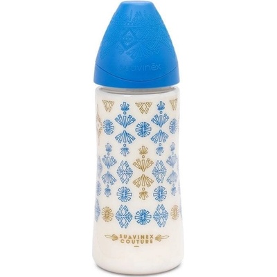 Suavinéx Fľaša Haute Couture Gold silikon tmavo modrá 360ml
