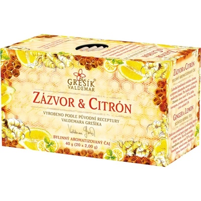 Grešík Zázvor & Citrón porcovaný čaj 20 x 2 g