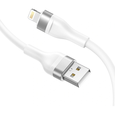 Lito Кабел за данни с USB конектори, Lightning 60W, 1.2m - Lito (LD02) - Бял