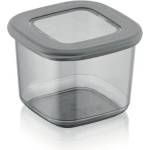 HORECANO HOME-Кутия квадрат със силиконов капак 550ml АНТРАЦИТ (BNM-0698) (014844)